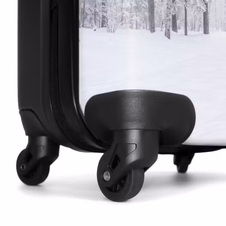 Koffer - Wald – Schnee – Weg – Winter – Stille - Bos - Sneeuw - Pad - Winter - Stilte NBS - Handbagage koffer - Volwassenen Unisex middel