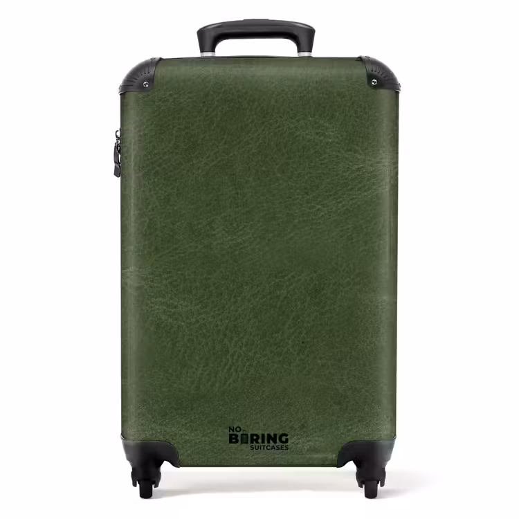 Lederen look bos groen NBS - Handbagage koffer - Volwassenen Unisex middel -productfoto_recht