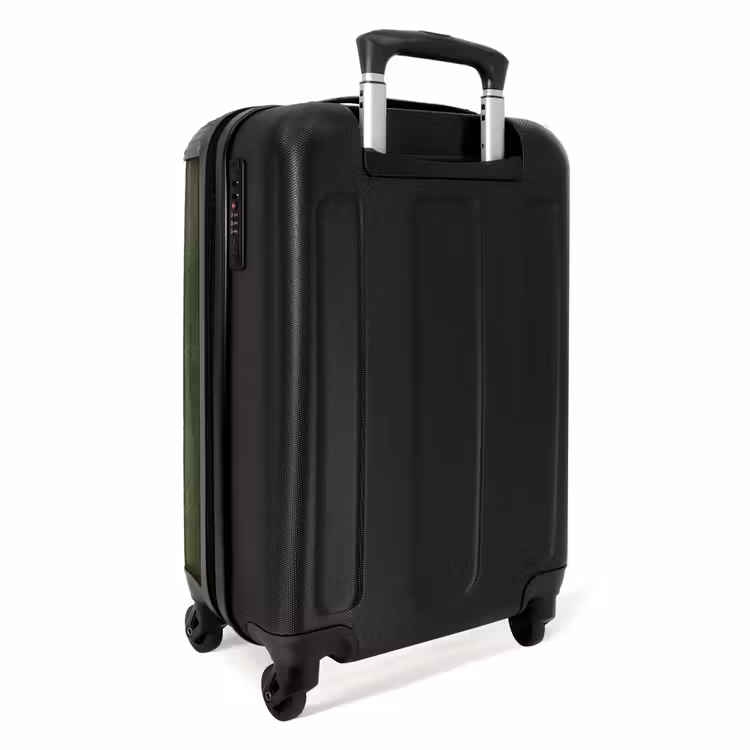 Lederen look bos groen NBS - Handbagage koffer - Volwassenen Unisex middel -achterkant