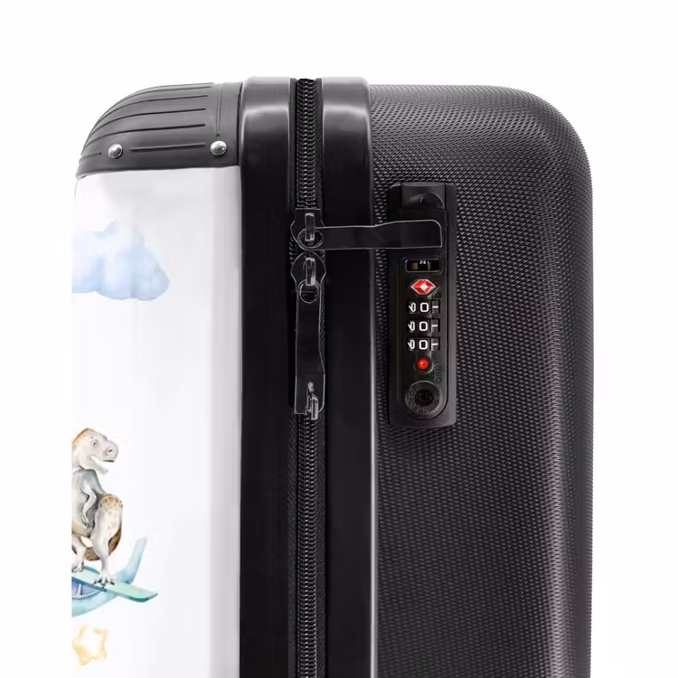 Dwalende dino's NBS - Handbagage koffer - Unisex middel -slot