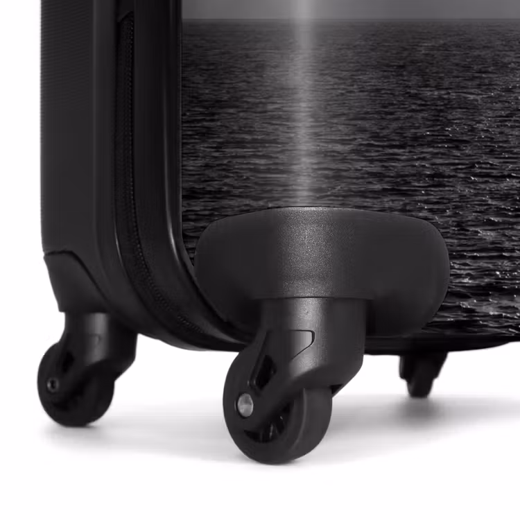 Koffer - Wasser – Boot – Luft – Natur – Schwarz-Weiß - Water - Boot - Lucht - Natuur - Zwart-wit NBS - Handbagage koffer - Volwassenen Unisex middel