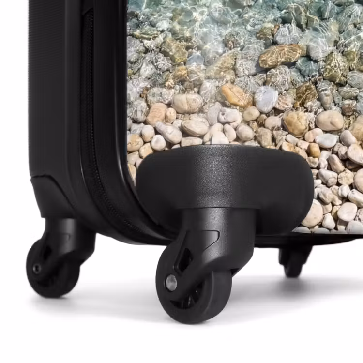 Koffer - Wasser – Kieselsteine – Natur – Lebendig – Türkis - Water - Kiezels - Natuur - Levendig - Turkoois NBS - Handbagage koffer - Volwassenen Unisex middel