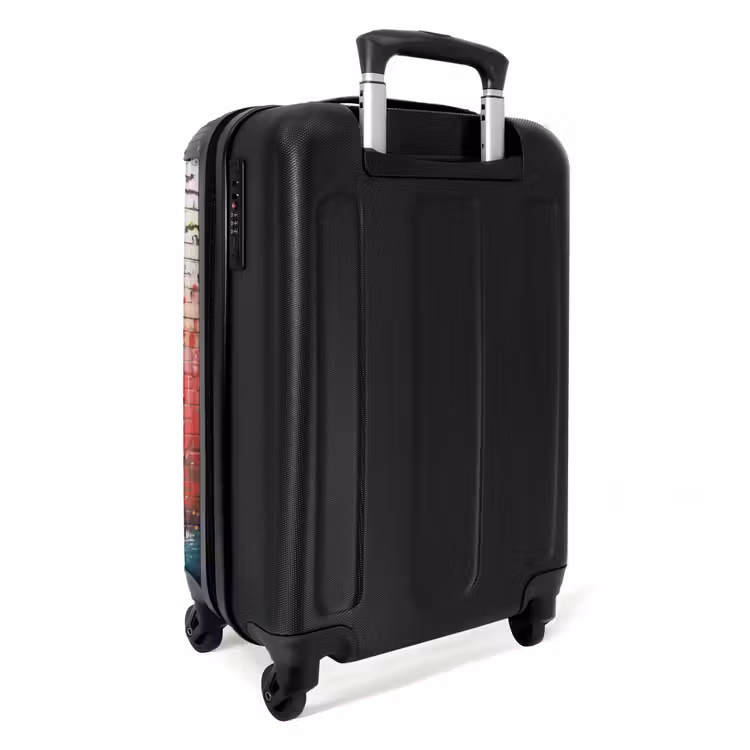 Waterval in graffiti stijl NBS - Handbagage koffer - Unisex middel -achterkant