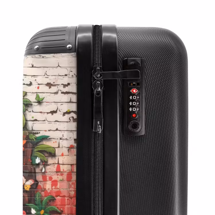 Waterval in graffiti stijl NBS - Handbagage koffer - Unisex middel -slot