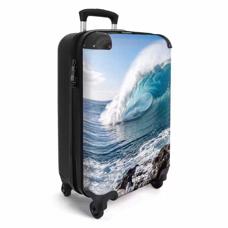 Koffer - Welle – Ozean – Brechende Welle – Wasser – Blau - Golf - Oceaan - Brekend - Water - Blauw NBS - Handbagage koffer - Volwassenen Unisex middel