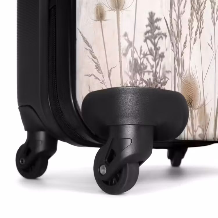 Koffer - Wiesenblumen – Design – Sepia - Weidebloemen - Design - Sepia NBS - Handbagage koffer - Vrouwen middel