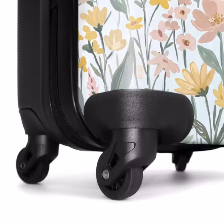 Koffer - Wiesenblumen – Illustration – Bunt - Weidebloemen - Illustratie - Kleurrijk NBS - Handbagage koffer - Vrouwen middel