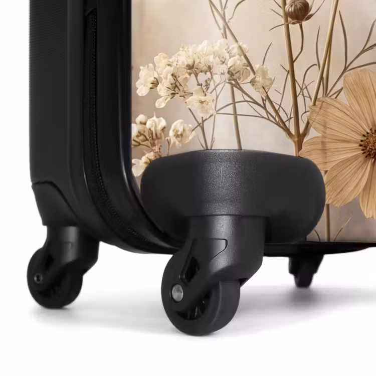 Koffer - Wildblumen – Botanisch – Vintage – Natur – Rustikal - Wilde bloemen - Botanisch - Vintage - Natuur - Rustiek NBS - Handbagage koffer - Volwassenen Unisex middel