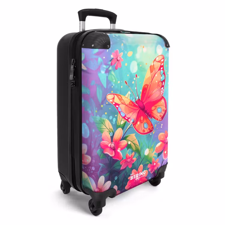 Verbluffende vlinder NBS - Handbagage koffer - Unisex middel -productfoto_3d