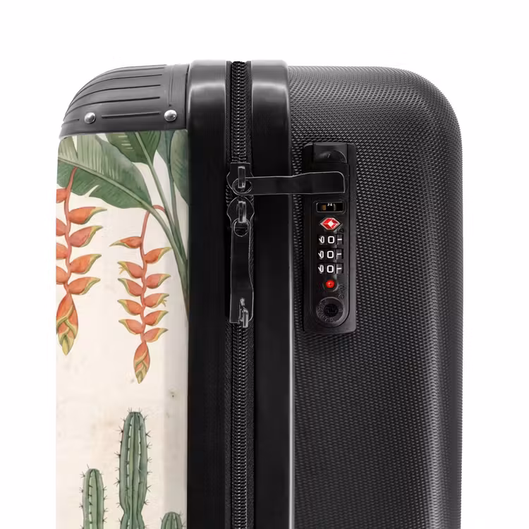 Koffer - Wüste – Pflanzen – Grün - Woestijn - Planten - Groen NBS - Handbagage koffer - Vrouwen middel