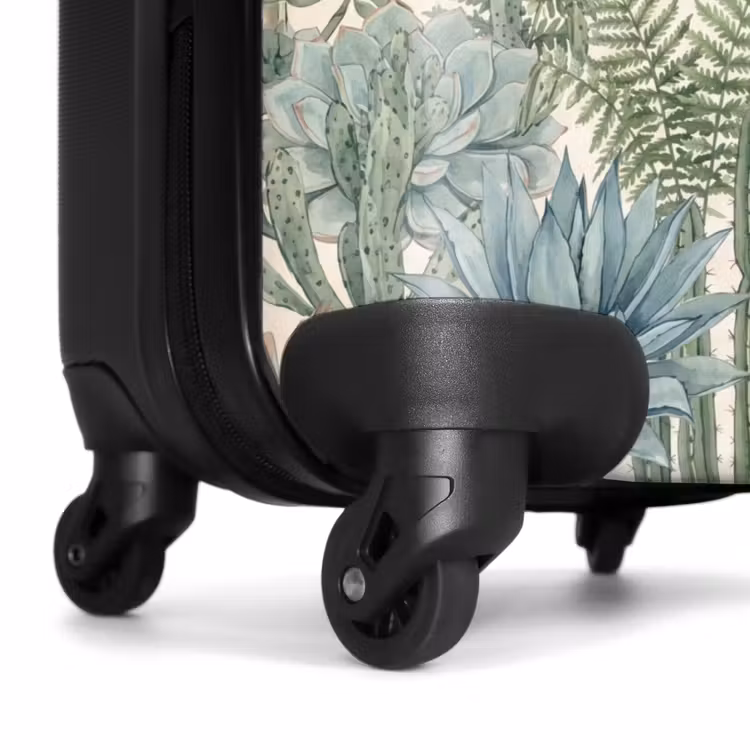 Koffer - Wüste – Pflanzen – Grün - Woestijn - Planten - Groen NBS - Handbagage koffer - Vrouwen middel