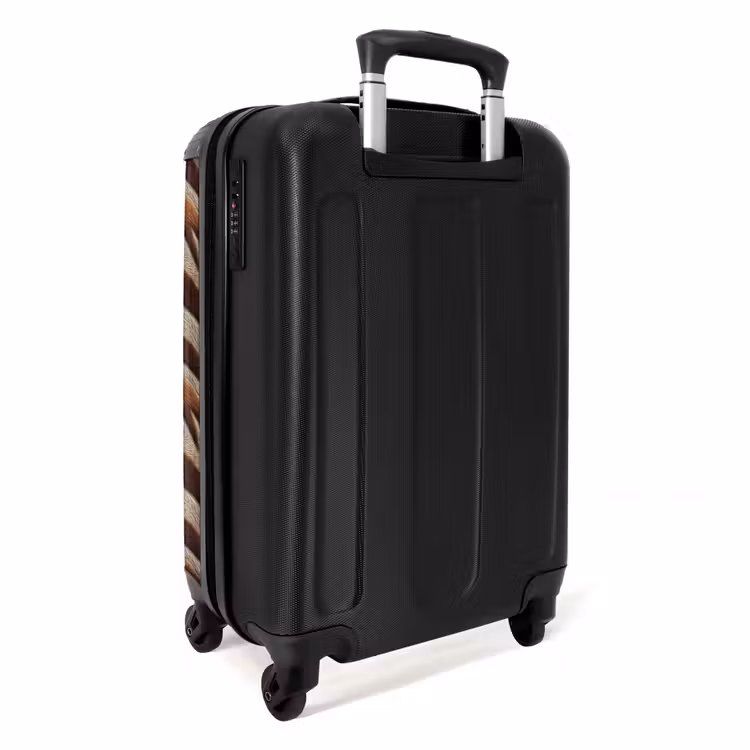 Koffer - Zebra - Muster - Braun - Zebra - Patroon - Bruin NBS - Handbagage koffer - Vrouwen middel