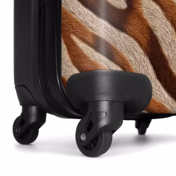 Koffer - Zebra - Muster - Braun - Zebra - Patroon - Bruin NBS - Handbagage koffer - Vrouwen middel