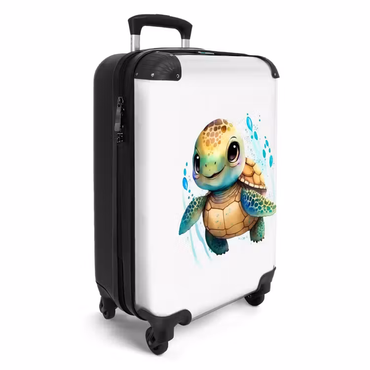 Ziggy zeeschildpad NBS - Handbagage koffer - Unisex middel -achterkant
