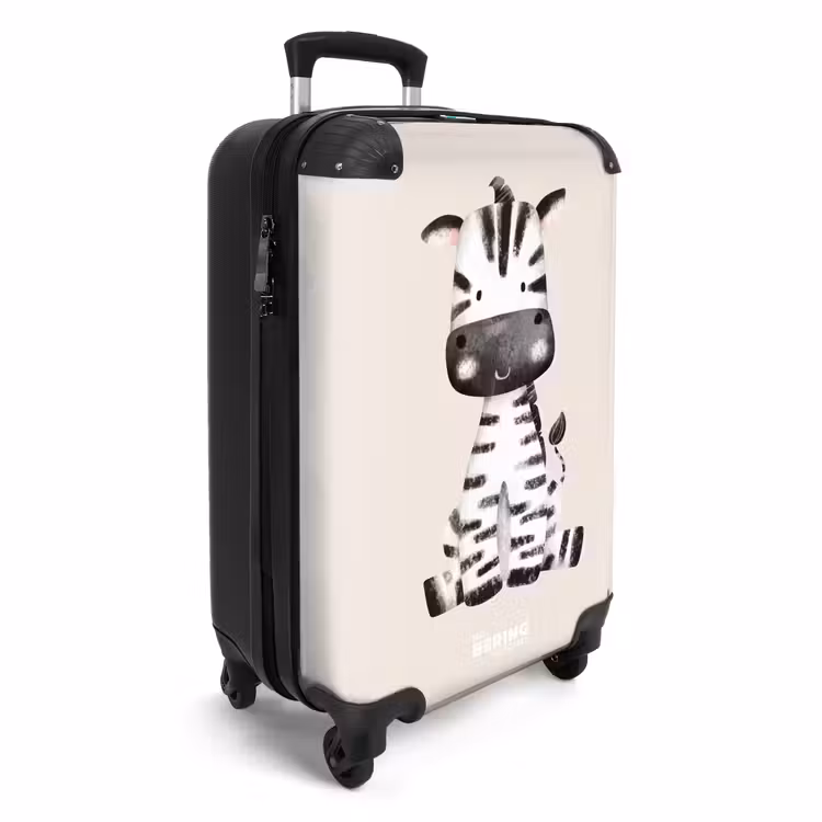 Zoë Zebra NBS - Handbagage koffer - Unisex middel -productfoto_3d