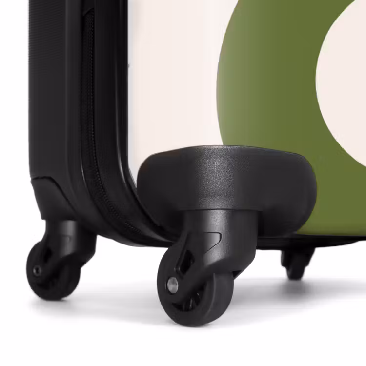 Koffer - Zusammenfassung – Auge – Streifen – Modern – Grün - Abstract - Oog - Strepen - Modern - Groen NBS - Handbagage koffer - Vrouwen middel