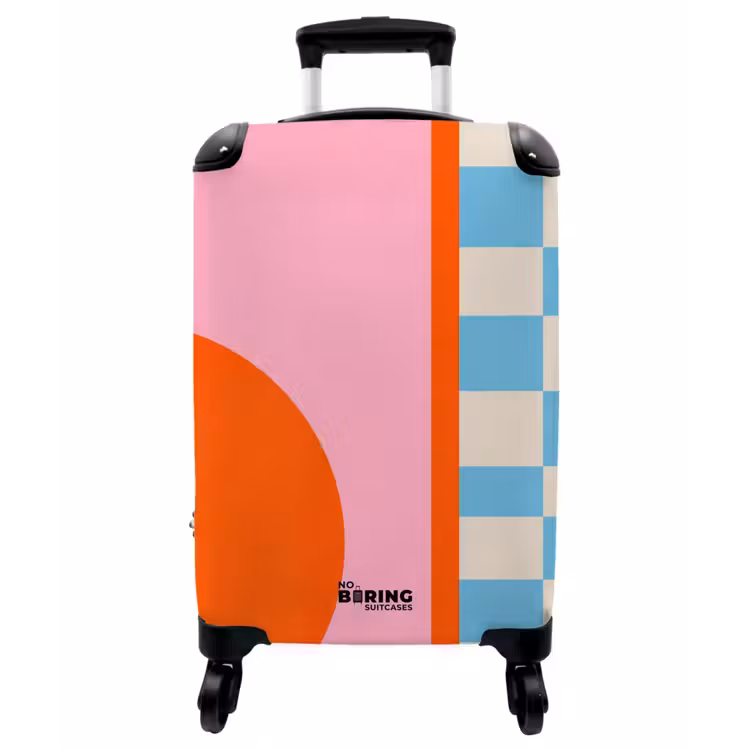 Koffer - Zusammenfassung – Formen – Geometrisch – Modern – Farbenfroh - Abstract - Vormen - Geometrisch - Modern - Kleurrijk NBS - Handbagage koffer - Vrouwen middel