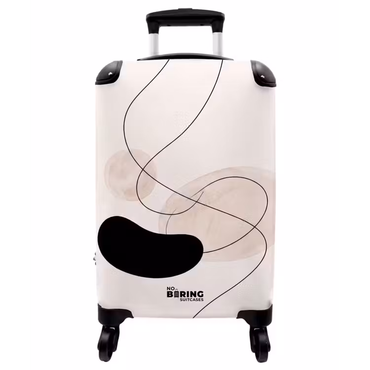 Koffer - Zusammenfassung – Formen – Kunst - Abstract - Vormen - Kunst NBS - Handbagage koffer - Vrouwen middel