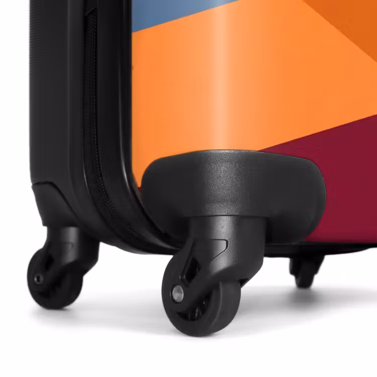 Koffer - Zusammenfassung – Formen – Modern – Blau – Orange - Abstract - Vormen - Modern - Blauw - Oranje NBS - Handbagage koffer - Vrouwen middel