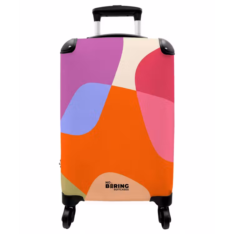 Koffer - Zusammenfassung – Formen – Modern – Farbenfroh - Abstract - Vormen - Modern - Kleurrijk NBS - Handbagage koffer - Vrouwen middel