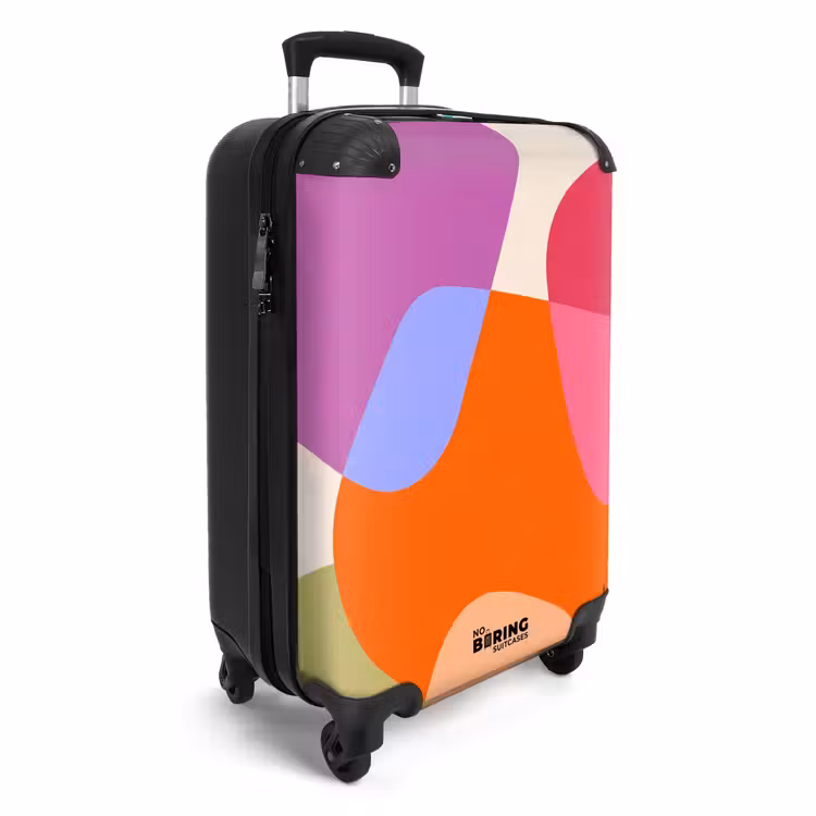 Koffer - Zusammenfassung – Formen – Modern – Farbenfroh - Abstract - Vormen - Modern - Kleurrijk NBS - Handbagage koffer - Vrouwen middel