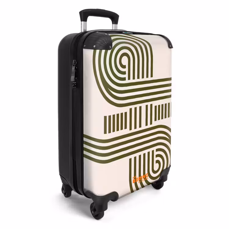 Koffer - Zusammenfassung – Formen – Modern – Grün - Abstract - Vormen - Modern - Groen NBS - Handbagage koffer - Vrouwen middel
