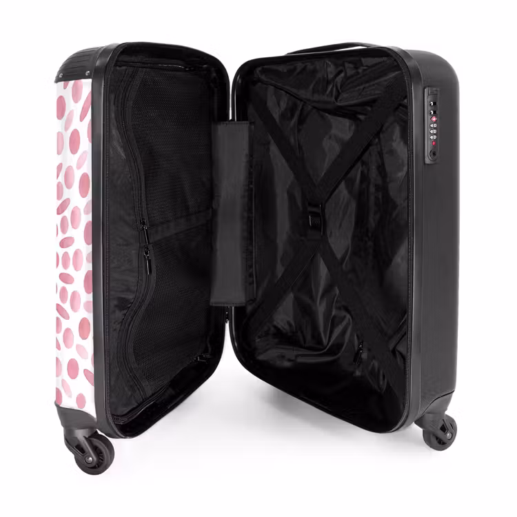 Koffer - Zusammenfassung – Formen – Muster – Aquarell – Rosa - Abstract - Vormen - Patroon - Aquarel - Roze NBS - Handbagage koffer - Vrouwen middel