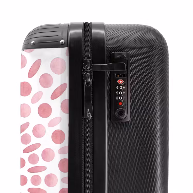 Koffer - Zusammenfassung – Formen – Muster – Aquarell – Rosa - Abstract - Vormen - Patroon - Aquarel - Roze NBS - Handbagage koffer - Vrouwen middel