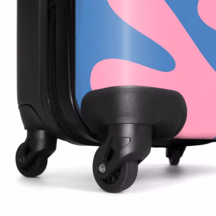 Koffer - Zusammenfassung – Formen – Rosa – Blau - Abstract - Vormen - Roze - Blauw NBS - Handbagage koffer - Vrouwen middel