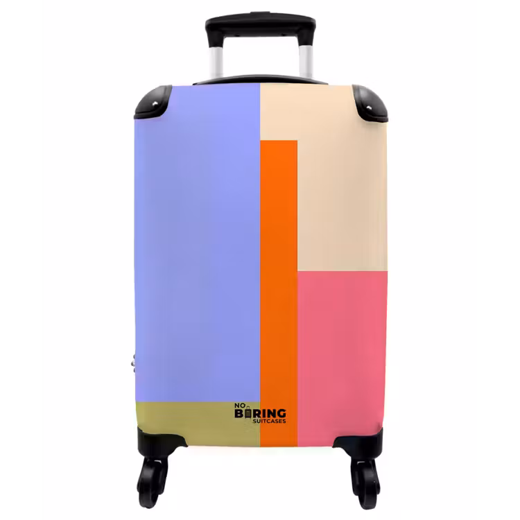 Koffer - Zusammenfassung – Geometrie – Kunst – Modern – Farbenfroh - Abstract - Geometrie - Kunst - Modern - Kleurrijk NBS - Handbagage koffer - Vrouwen middel