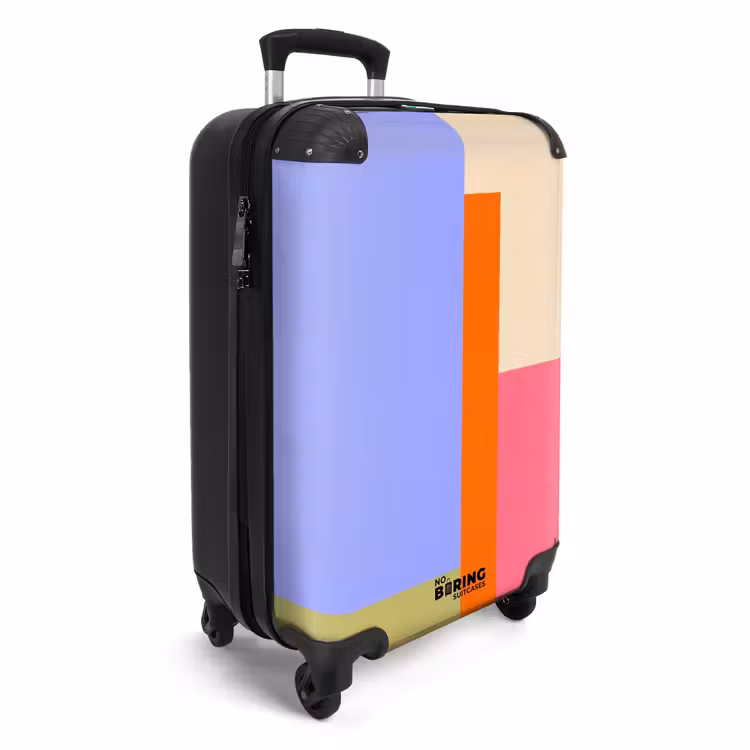 Koffer - Zusammenfassung – Geometrie – Kunst – Modern – Farbenfroh - Abstract - Geometrie - Kunst - Modern - Kleurrijk NBS - Handbagage koffer - Vrouwen middel