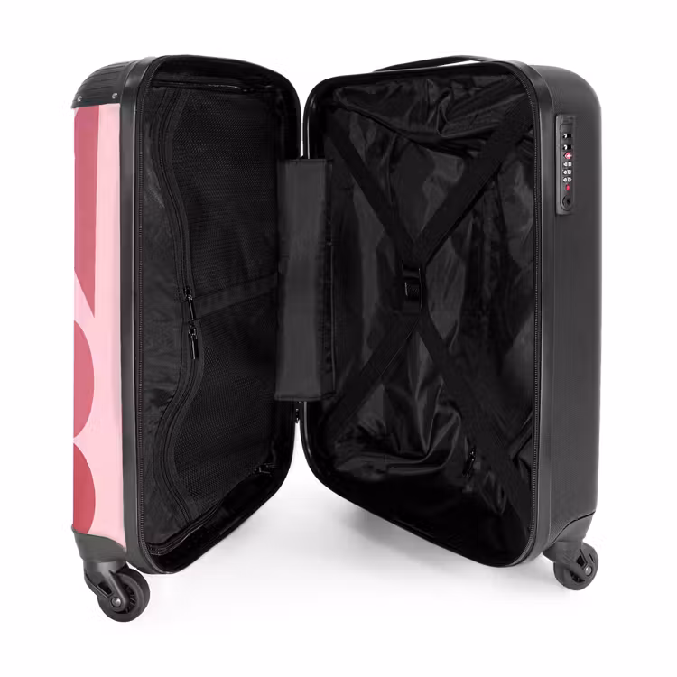 Koffer - Zusammenfassung – Geometrisch – Formen – Rosa - Abstract - Geometrisch - Vormen - Roze NBS - Handbagage koffer - Vrouwen middel