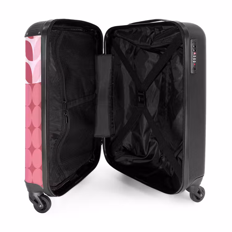 Koffer - Zusammenfassung – Geometrisch – Muster – Modern – Rosa - Abstract - Geometrisch - Patroon - Modern - Roze NBS - Handbagage koffer - Vrouwen middel