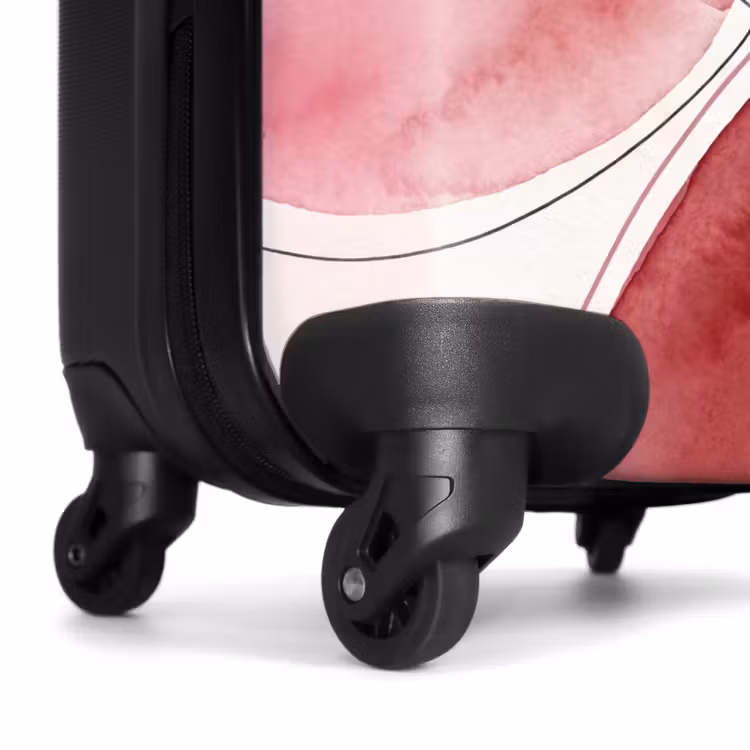Koffer - Zusammenfassung – Kreise – Modern – Rosa – Kunst - Abstract - Cirkels - Modern - Roze - Kunst NBS - Handbagage koffer - Vrouwen middel