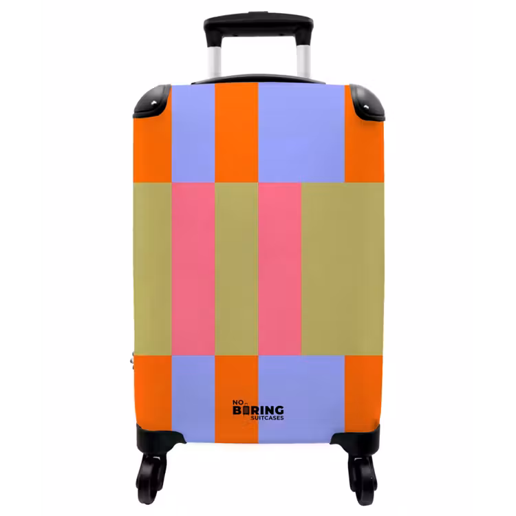 Koffer - Zusammenfassung – Muster – Geometrisch – Farbenfroh – Modern - Abstract - Patroon - Geometrisch - Kleurrijk - Modern NBS - Handbagage koffer - Vrouwen middel