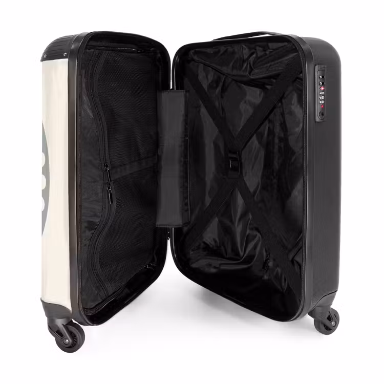 Koffer - Zusammenfassung – Muster – Radial – Modern – Grün - Abstract - Patroon - Radiaal - Modern - Groen NBS - Handbagage koffer - Volwassenen Unisex middel