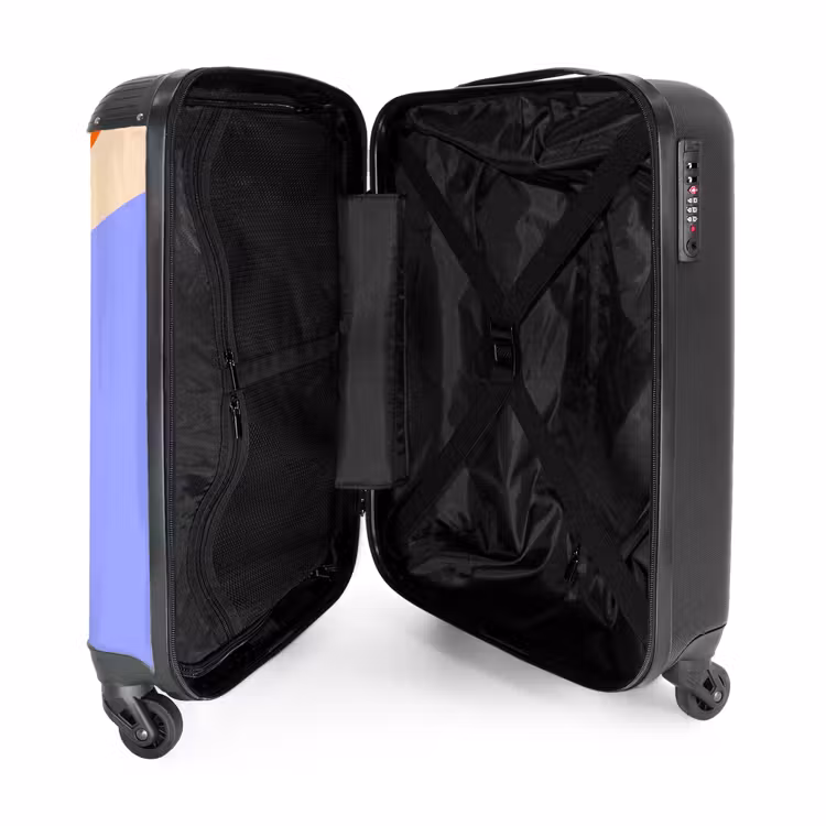Koffer - Zusammenfassung – Organische Formen – Design – Modern – Farbenfroh - Abstract - Organische vormen - Design - Modern - Kleurrijk NBS - Handbagage koffer - Vrouwen middel