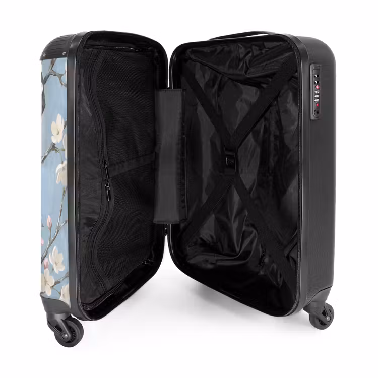 Koffer - Zweige – Kirschblüte – Blau - Takken - Kersenbloesem - Blauw NBS - Handbagage koffer - Vrouwen middel