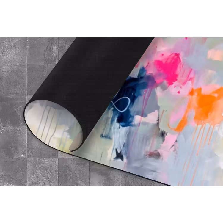 Abstract - Kleurrijk - Modern - Kunst Keukenloper - keukenmat middel -closeup