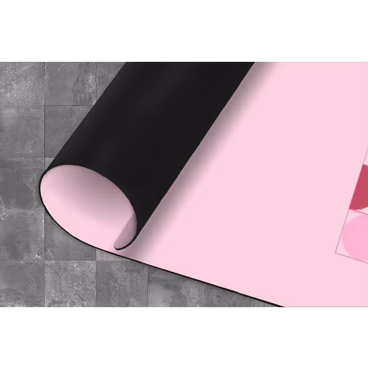 Abstract - Geometrisch - Cirkels - Roze - Modern Keukenloper - keukenmat middel -closeup