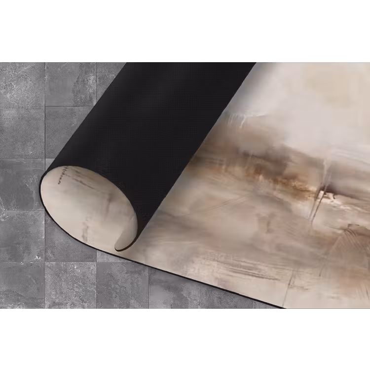 Abstrakt - Landschap - Modern - Beige - Kunst Keukenloper - keukenmat middel -closeup