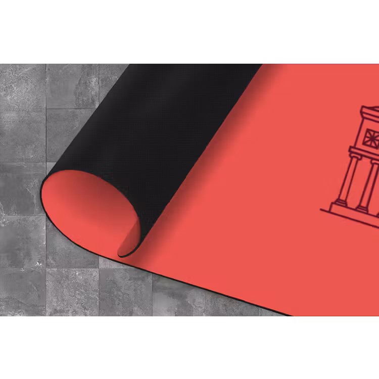 Architectuur - Boekarest - Stedelijk - Lijntekening - Rood Keukenloper - keukenmat middel -closeup