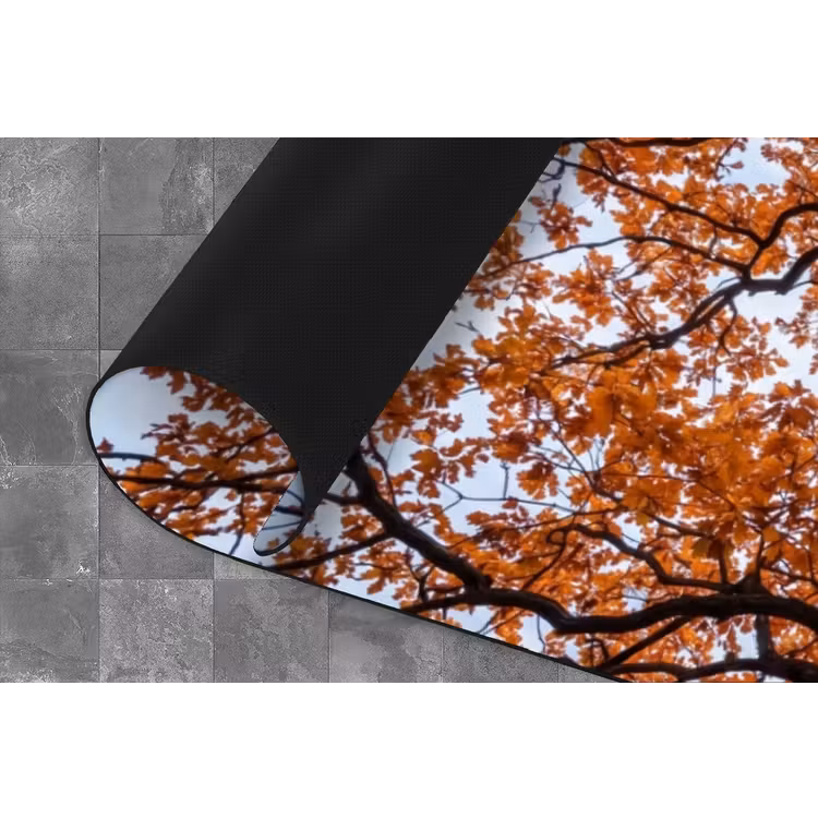 Boom - Bladerdak - Herfst - Oranje - Sfeervol Keukenloper - keukenmat middel -closeup