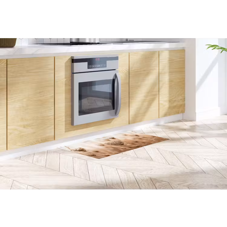 Schermbloem - Droogbloem - Winter - Beige - Minimalistisch Keukenloper - keukenmat middel -sfeer2
