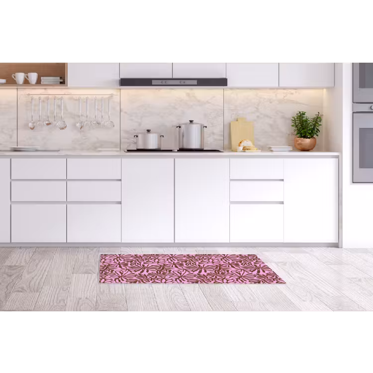 Organisch - Patroon - Roze Keukenloper - keukenmat middel 536 -sfeer3