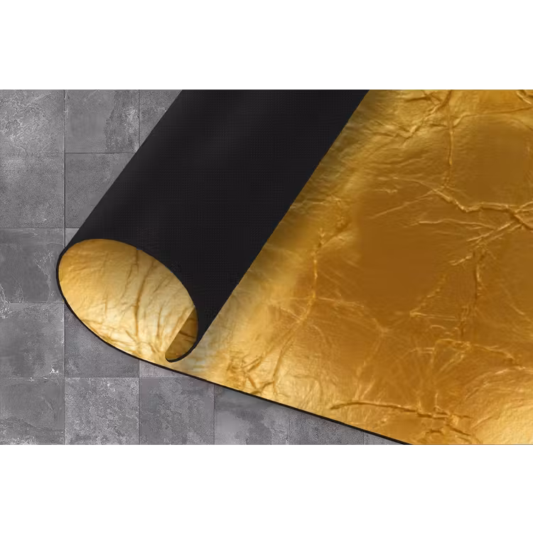 Bladgoud - Vintage - Textuur - Warm Goud Keukenloper - keukenmat middel 536 -closeup