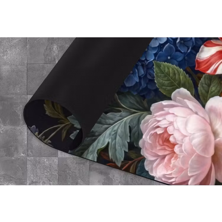 Bloemen - Boeket - Klassiek - Kleurrijk - Natuur Keukenloper - keukenmat middel -closeup