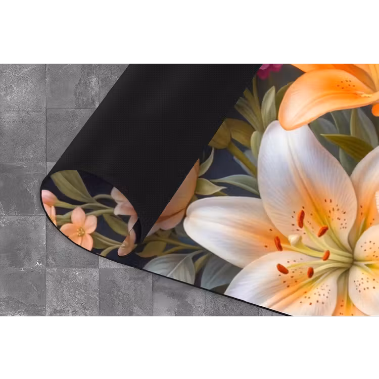 Bloemen - Boeket - Natuur - Kleurrijk - Modern Keukenloper - keukenmat middel -closeup