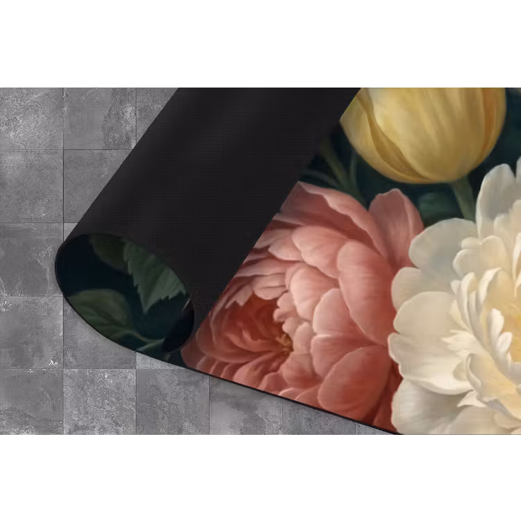 Bloemen - Boeket - Natuur - Klassiek - Donker Keukenloper - keukenmat middel -closeup
