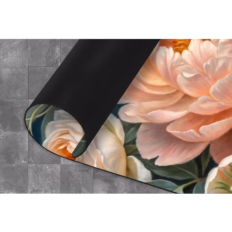 Bloemen - Boeket - Natuur - Klassiek - Kleurrijk Keukenloper - keukenmat middel -closeup